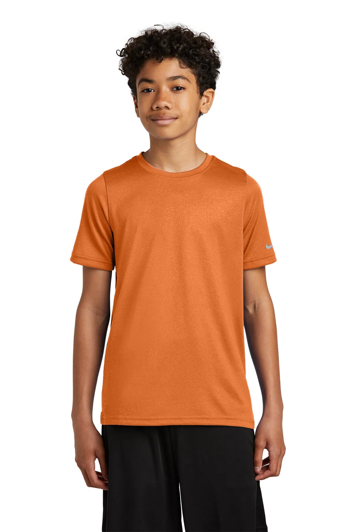 Nike Youth Swoosh Sleeve rLegend Tee NKDX8787 Desert Orange_1