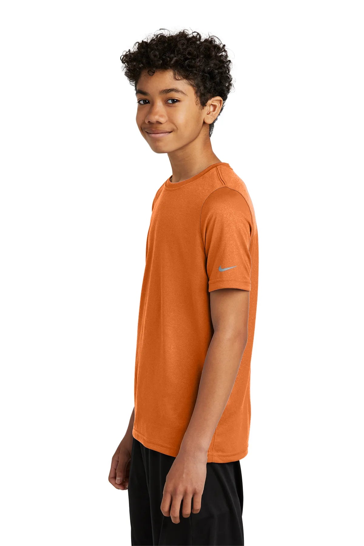 Nike Youth Swoosh Sleeve rLegend Tee NKDX8787 Desert Orange_3