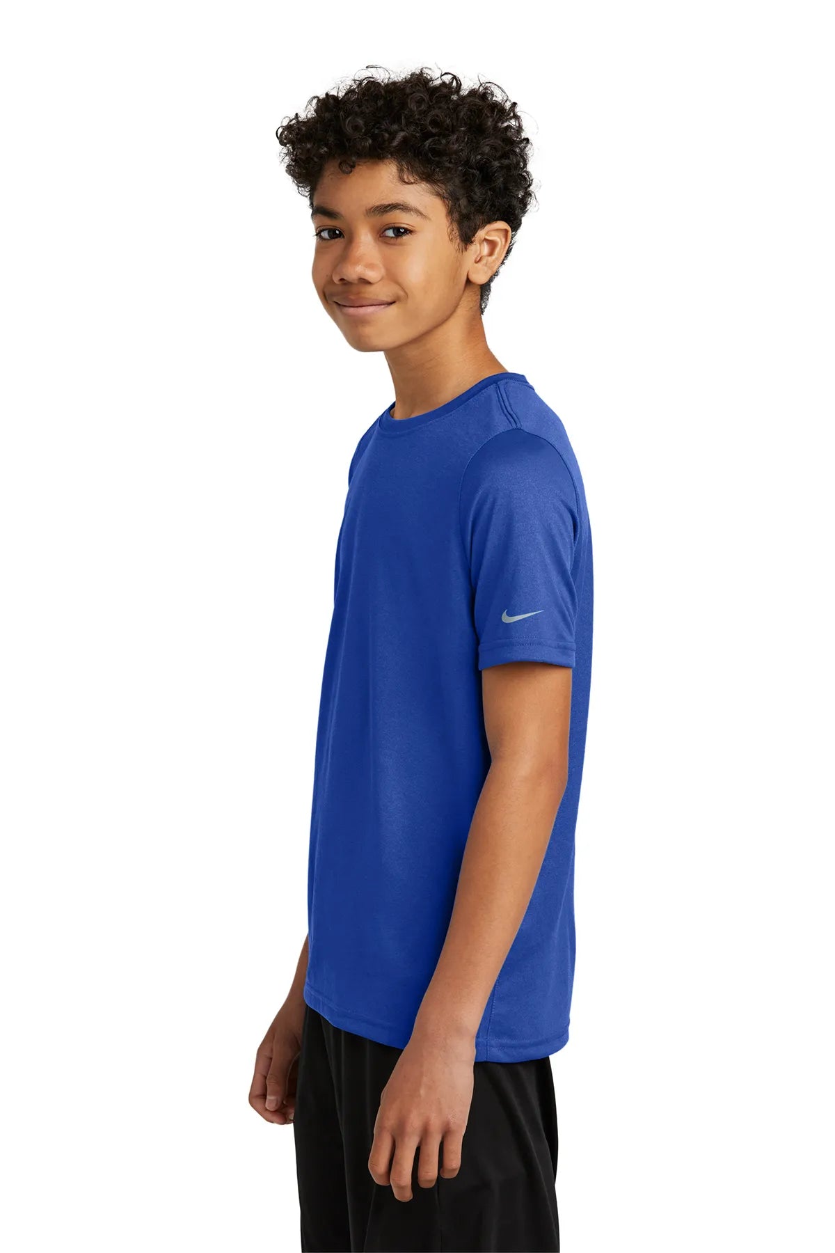 Nike Youth Swoosh Sleeve rLegend Tee NKDX8787 Game Royal_3