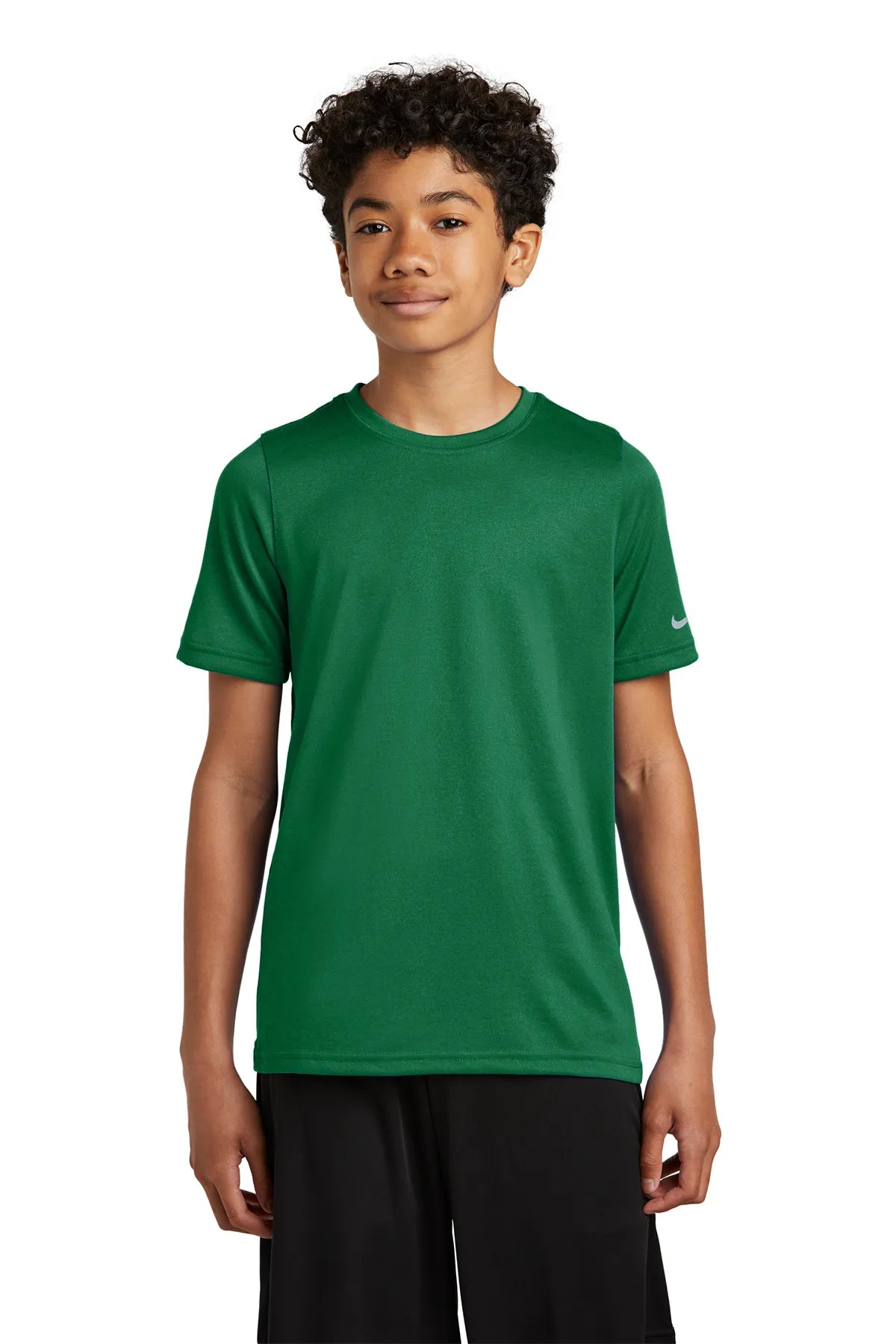 Nike Youth Swoosh Sleeve rLegend Tee NKDX8787 Gorge Green_1