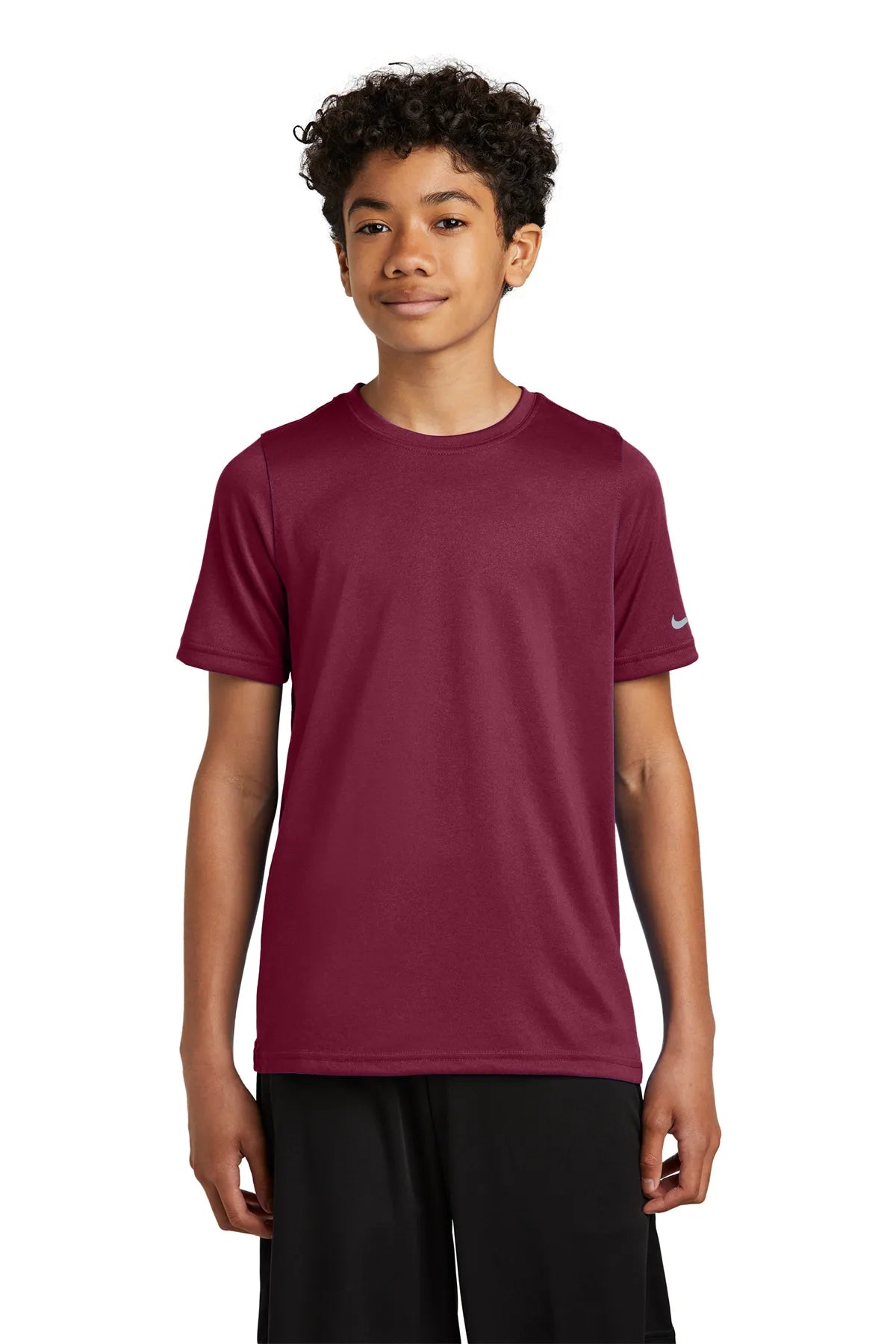 Nike Youth Swoosh Sleeve rLegend Tee NKDX8787 Team Maroon_1