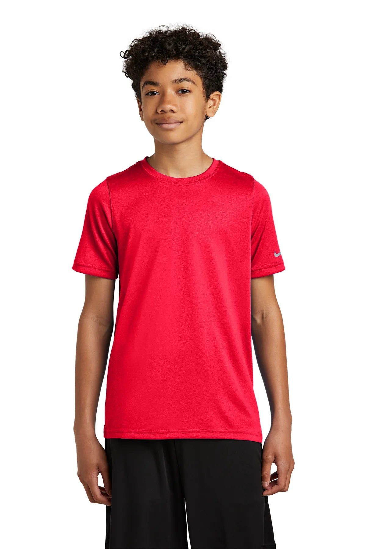 Nike Youth Swoosh Sleeve rLegend Tee NKDX8787 University Red_1