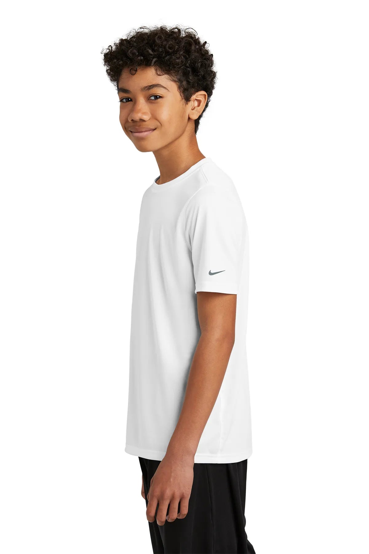 Nike Youth Swoosh Sleeve rLegend Tee NKDX8787  White_3