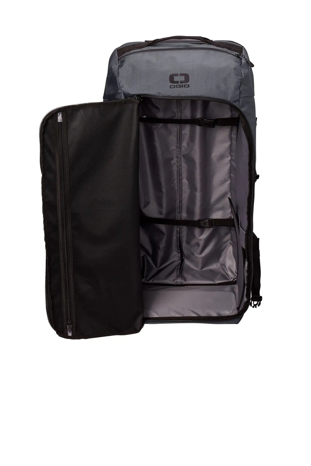 OGIO® Passage Wheeled Checked Duffel 98003 Diesel Grey_4