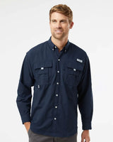 PFG Bahama™ II Long Sleeve Shirt Collegiate Navy