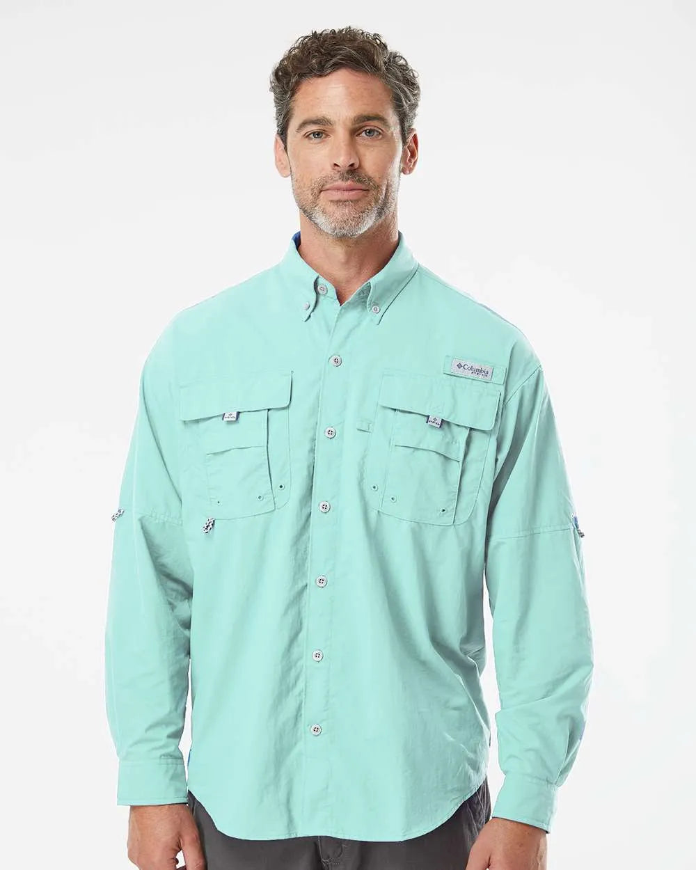 PFG Bahama™ II Long Sleeve Shirt Gulf Stream
