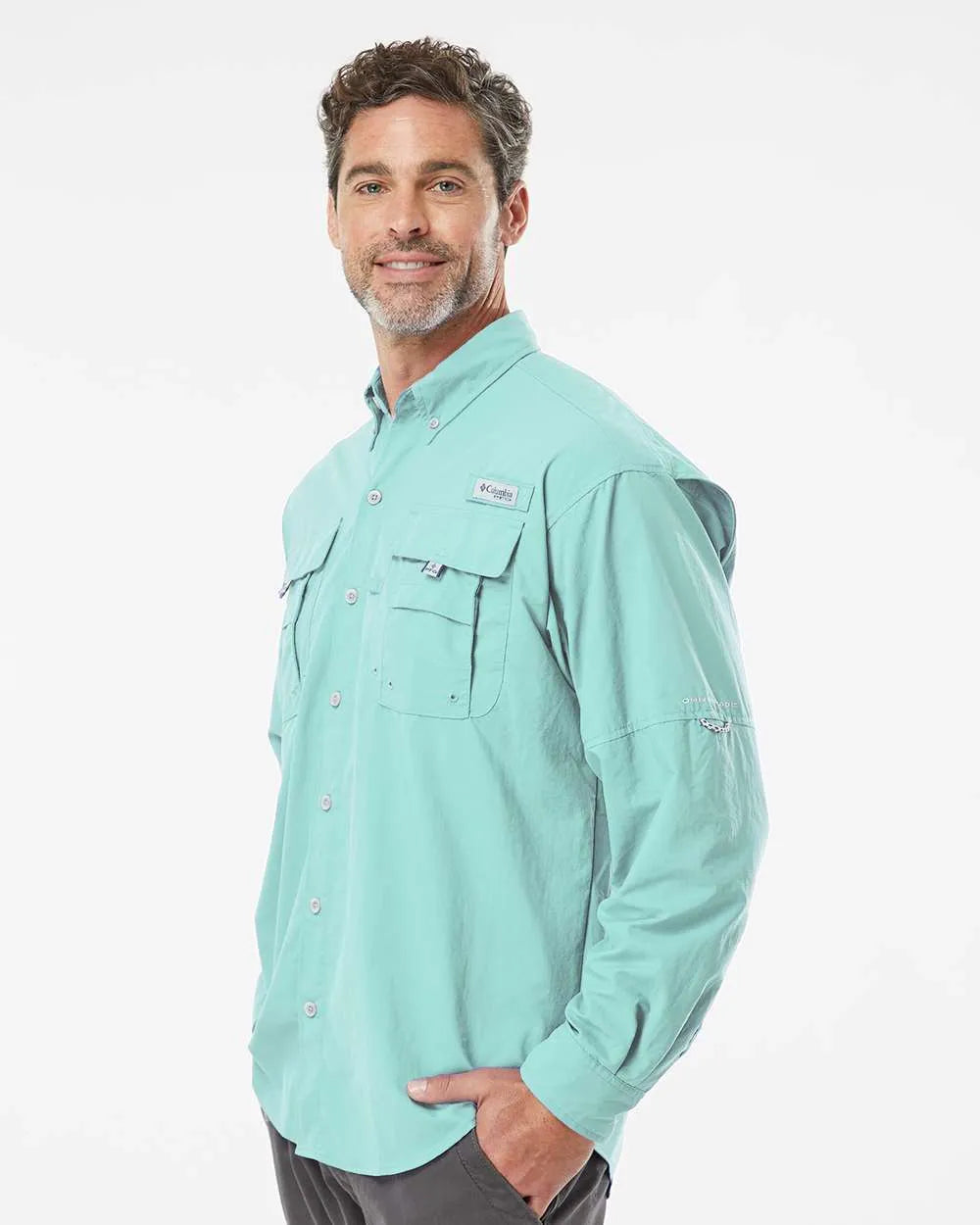 PFG Bahama™ II Long Sleeve Shirt Gulf Stream_1
