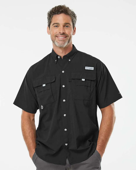PFG Bahama™ II Short Sleeve Shirt Black