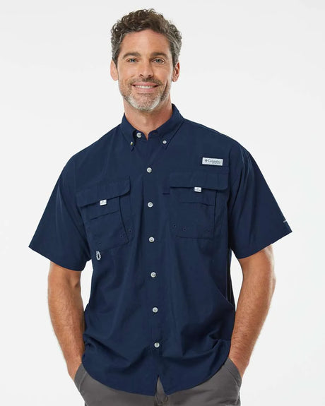 PFG Bahama™ II Short Sleeve Shirt Collegiate Navy