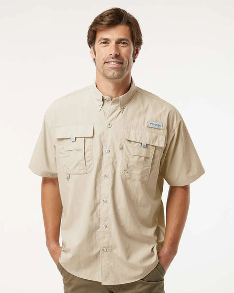 PFG Bahama™ II Short Sleeve Shirt Fossil