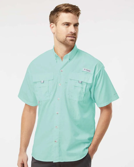 PFG Bahama™ II Short Sleeve Shirt Gulf Stream