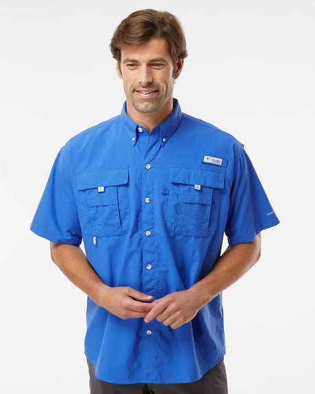 PFG Bahama™ II Short Sleeve Shirt Vivid Blue