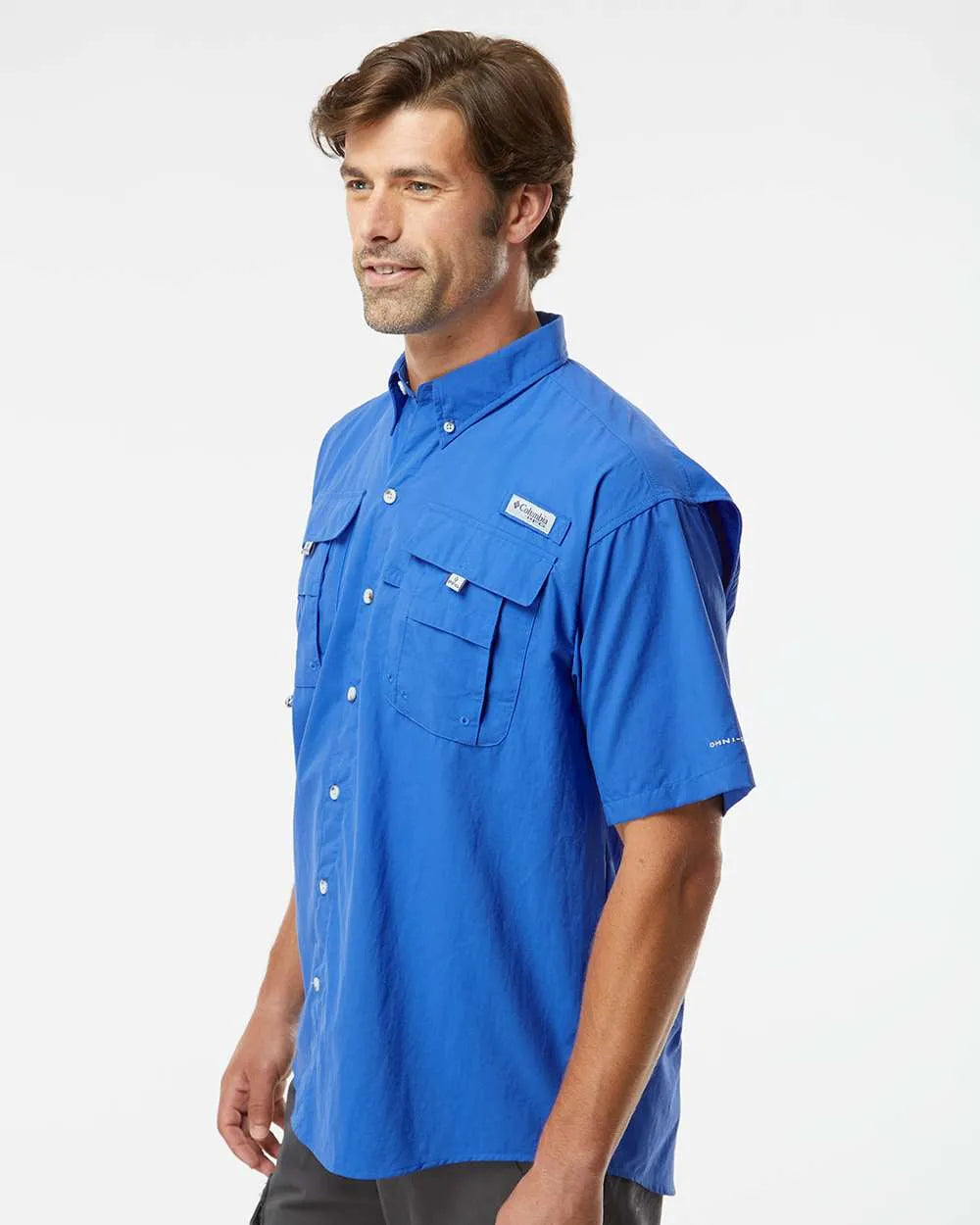 PFG Bahama™ II Short Sleeve Shirt Vivid Blue_1