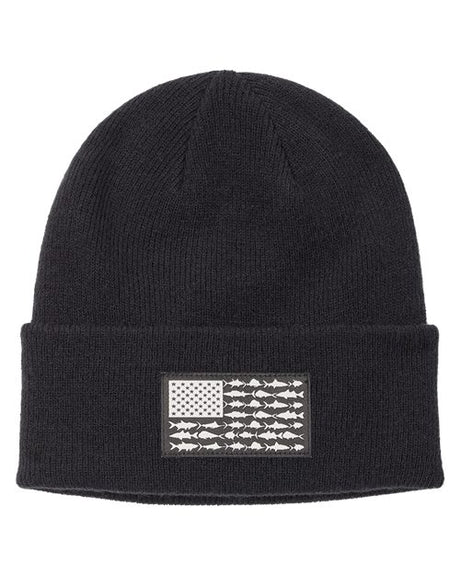 PFG Fish Flag™ Cuffed Beanie - black1