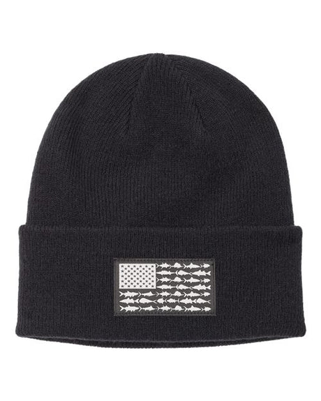 PFG Fish Flag™ Cuffed Beanie - black2