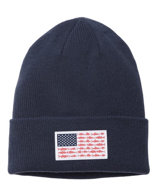 PFG Fish Flag™ Cuffed Beanie - carbon