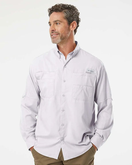 PFG Tamiami™ II Long Sleeve Shirt Cool Grey