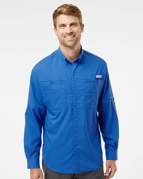 PFG Tamiami™ II Long Sleeve Shirt Vivid Blue