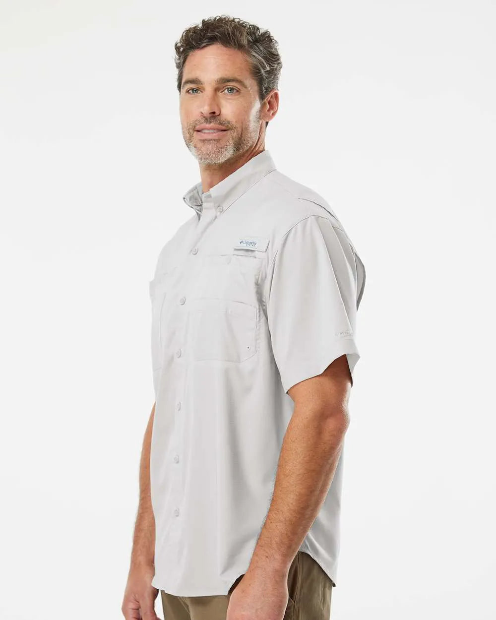 PFG Tamiami™ II Short Sleeve Shirt Cool Grey_1