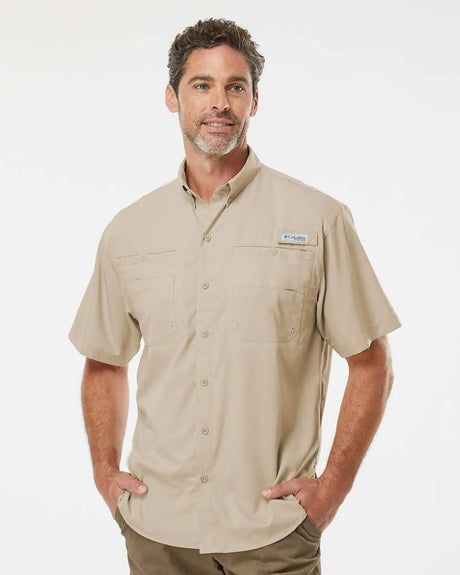 PFG Tamiami™ II Short Sleeve Shirt Fossil