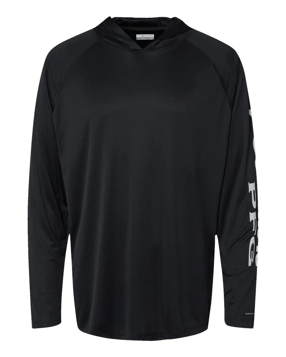PFG Terminal Tackle™ Hooded Long Sleeve T-Shirt Black/ Cool Grey_3