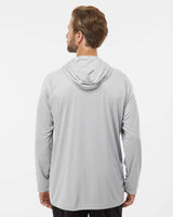 PFG Terminal Tackle™ Hooded Long Sleeve T-Shirt Cool Grey/ Vivid Blue_2