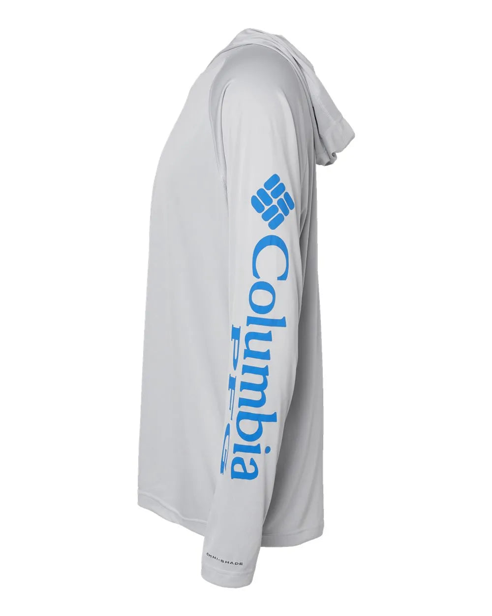 PFG Terminal Tackle™ Hooded Long Sleeve T-Shirt Cool Grey/ Vivid Blue_4