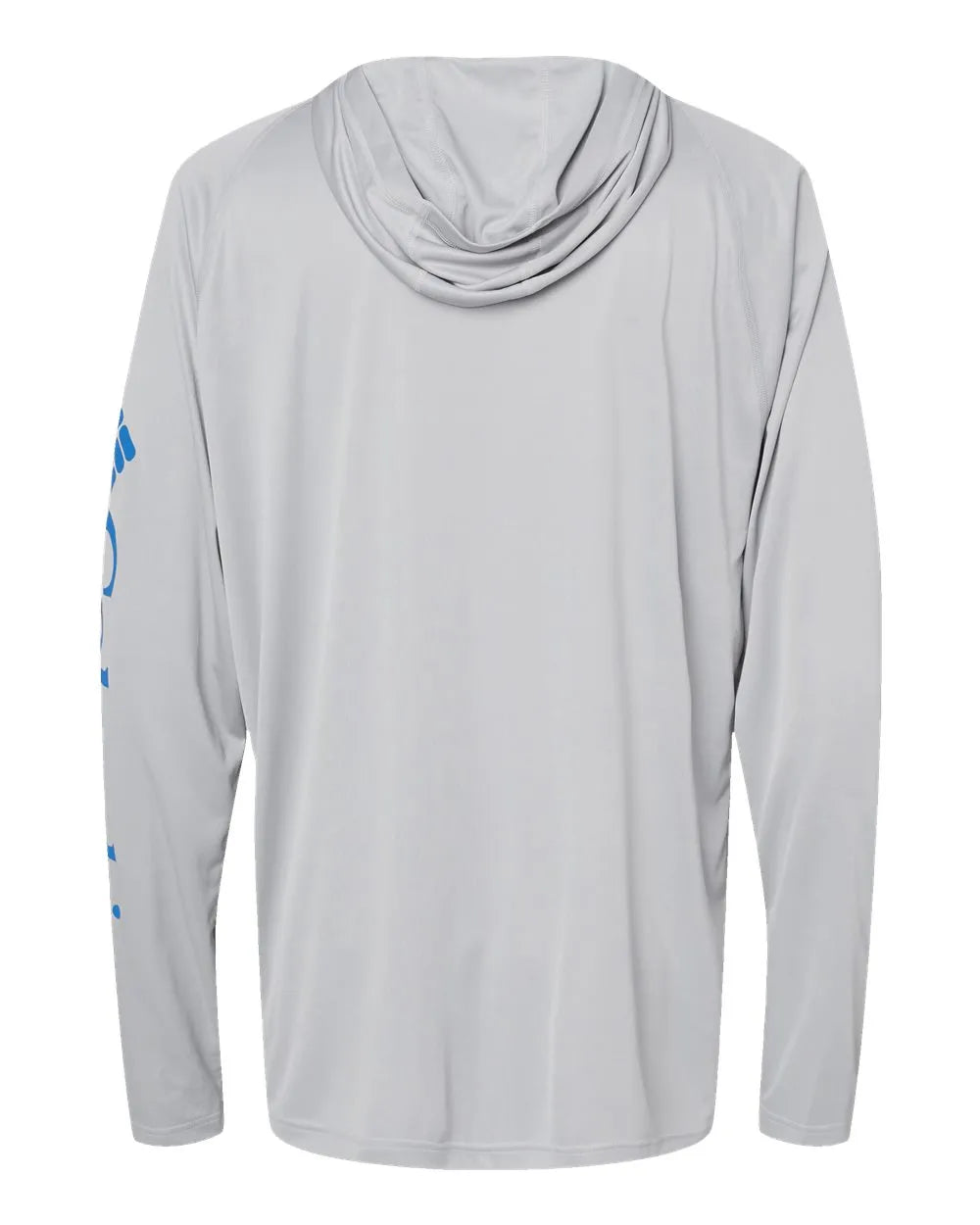 PFG Terminal Tackle™ Hooded Long Sleeve T-Shirt Cool Grey/ Vivid Blue_5