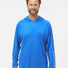 PFG Terminal Tackle™ Hooded Long Sleeve T-Shirt Vivid Blue/ Cool Grey