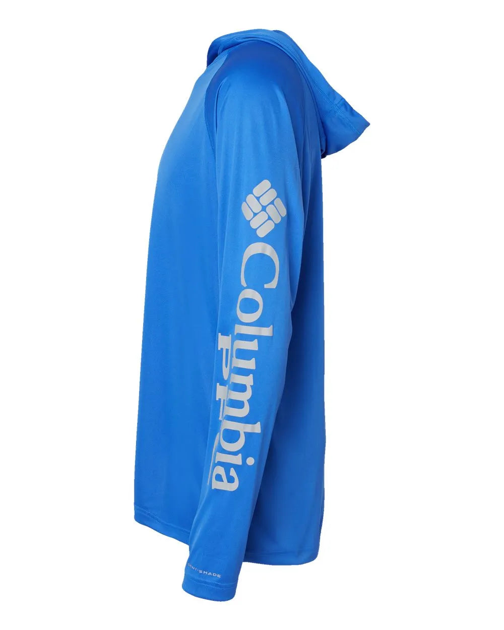 PFG Terminal Tackle™ Hooded Long Sleeve T-Shirt Vivid Blue/ Cool Grey_4