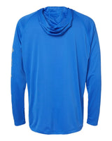 PFG Terminal Tackle™ Hooded Long Sleeve T-Shirt Vivid Blue/ Cool Grey_5