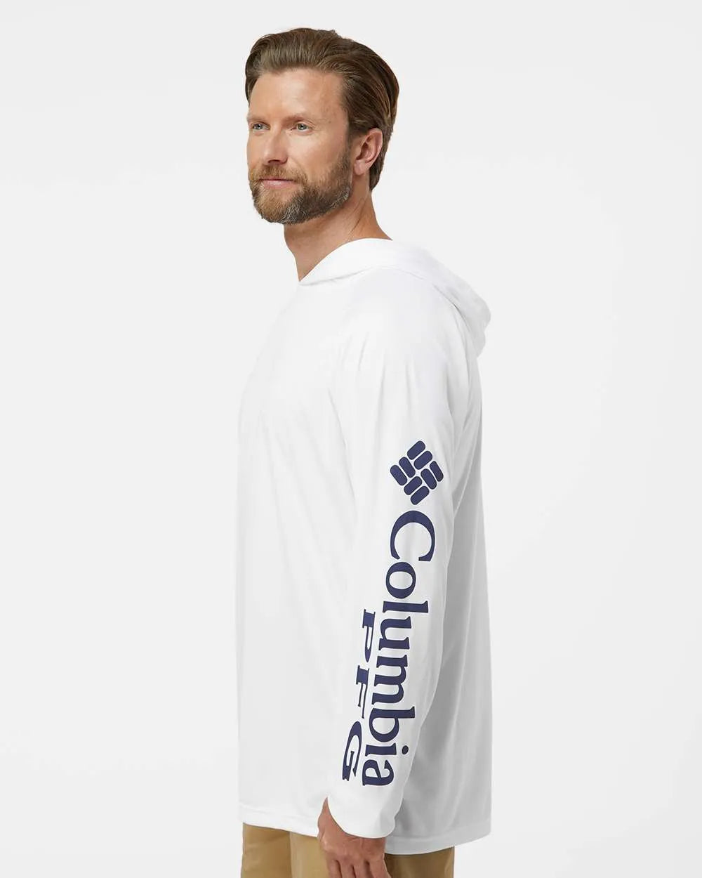 PFG Terminal Tackle™ Hooded Long Sleeve T-Shirt White/ Nightshade_1