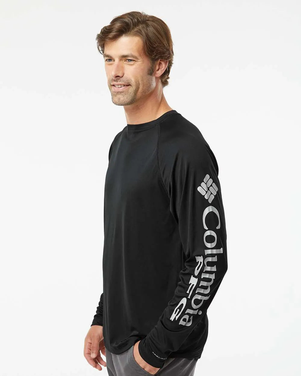 PFG Terminal Tackle™ Long Sleeve T-Shirt Black/ Cool Grey_1