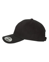 PeachedCottonTwillDadHat-black_1