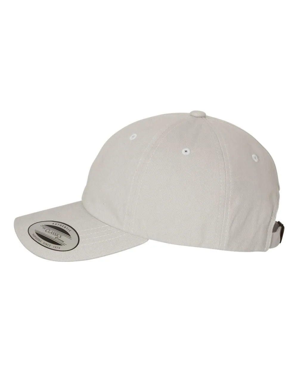 PeachedCottonTwillDadHat-lightgrey