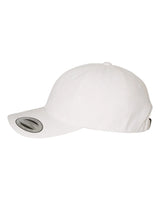 PeachedCottonTwillDadHat-white