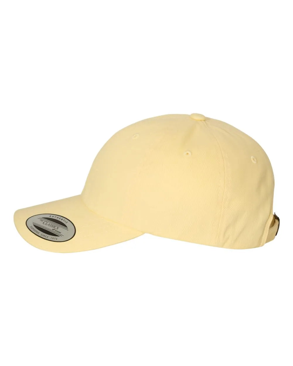 PeachedCottonTwillDadHat-yellow