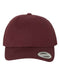 Peached Cotton Twill Dad Hat - maroon