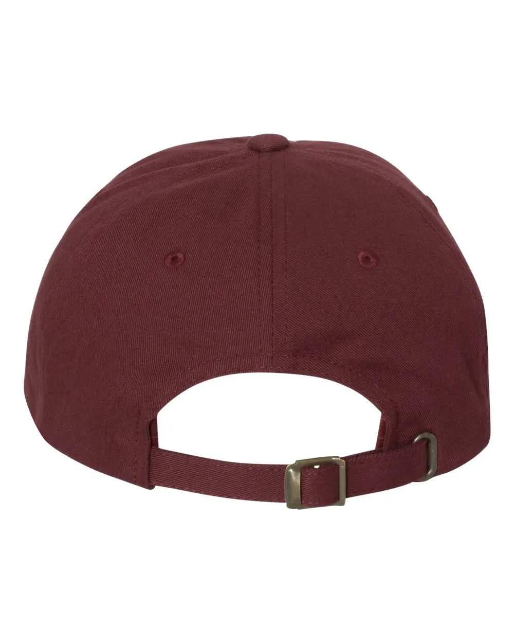 Peached Cotton Twill Dad Hat Maroon_3