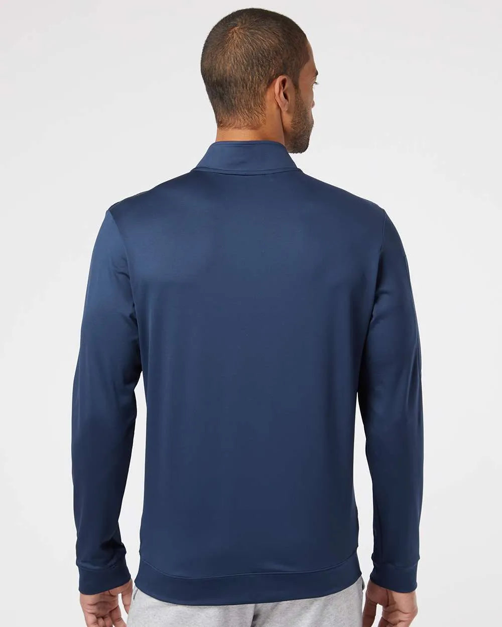 Performance Textured Quarter-Zip Pullover collegiate navy_2