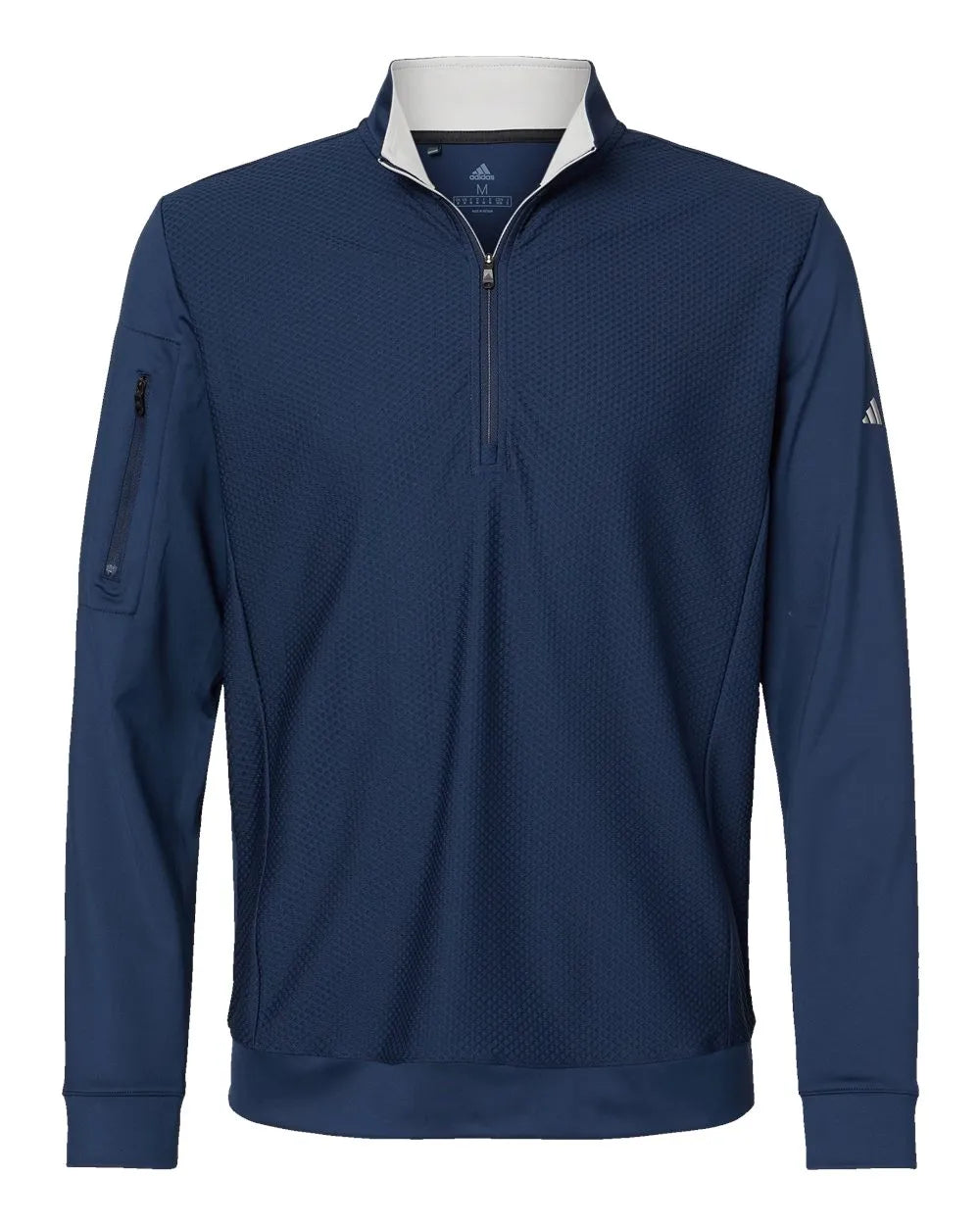 Performance Textured Quarter-Zip Pullover collegiate navy_3