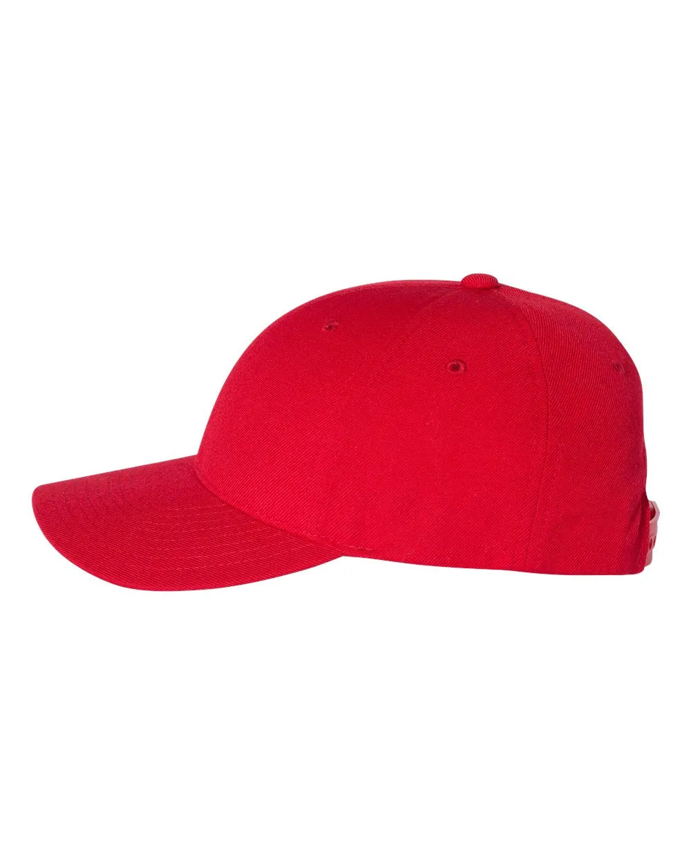 PremiumCurvedVisorSnapbackCap-red