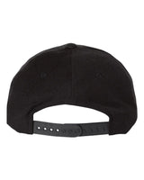 PremiumFive-PanelCurvedVisorSnapbackCap-black