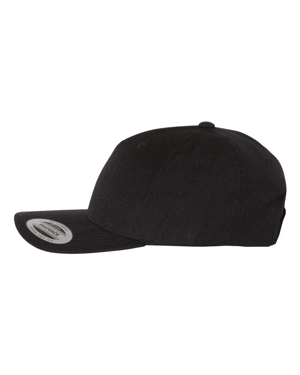 PremiumFive-PanelCurvedVisorSnapbackCap-black_1