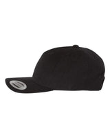 PremiumFive-PanelCurvedVisorSnapbackCap-black_1