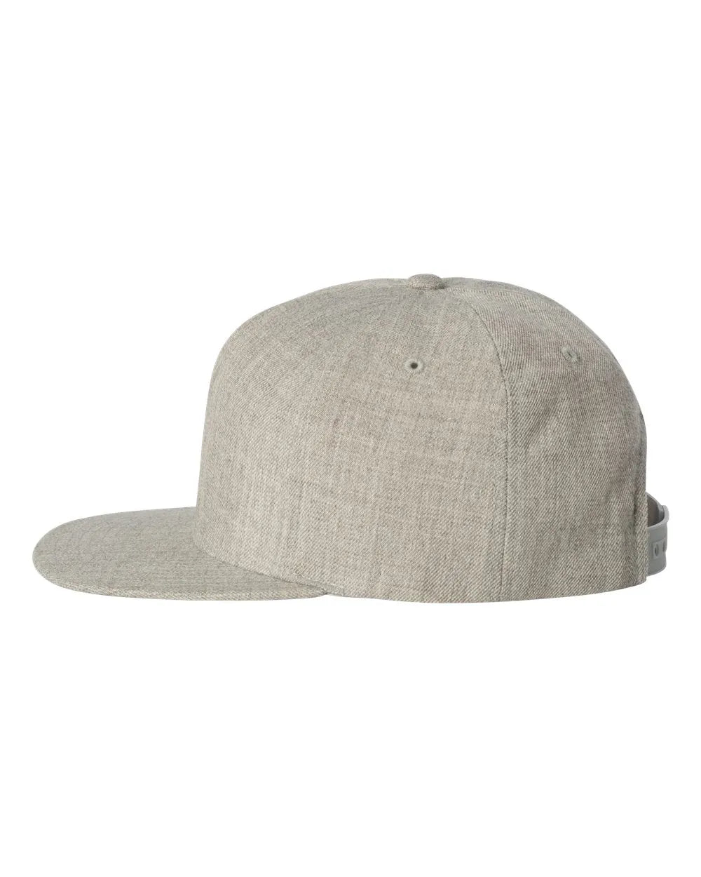 PremiumFive-PanelSnapbackCap-heathergrey