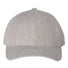 Premium Curved Visor Snapback Cap Heather Grey_1