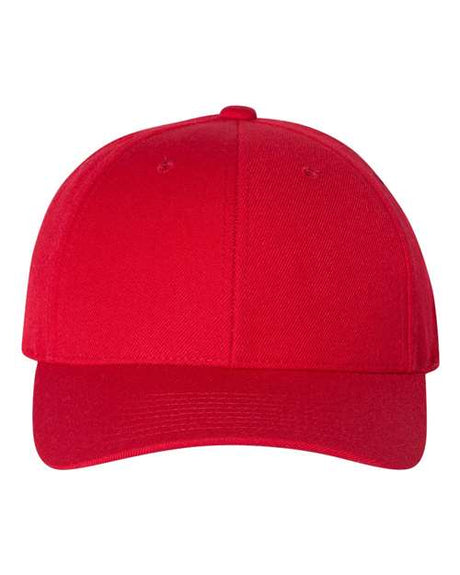 Premium Curved Visor Snapback Cap Red_1