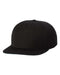 Premium Five-Panel Snapback Cap - black