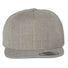  Premium Five-Panel Snapback Cap Heather Grey